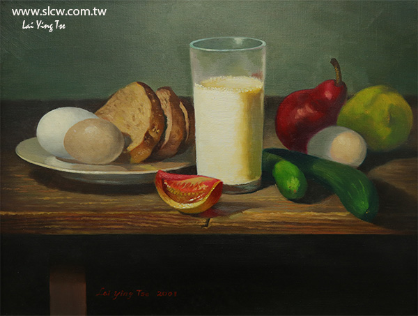 A Hearty Breakfast 豐盛早餐_賴英澤 繪_painted by Lai Ying-Tse